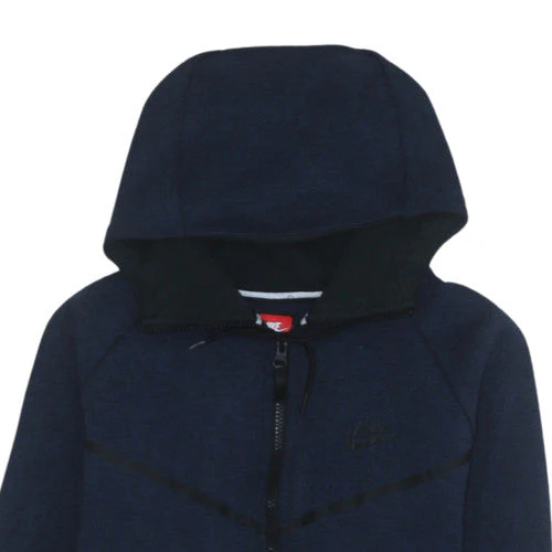 Nike Men's Blue Full Zip Hoodie Medium Fleece Sportswear - Image 8