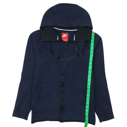 Nike Men's Blue Full Zip Hoodie S Fleece Sportswear - Image 3