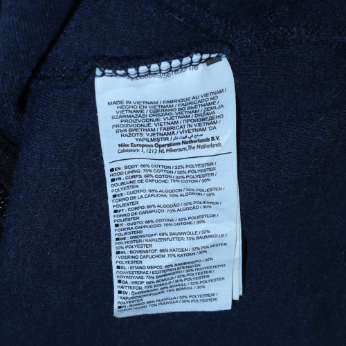 Nike Men's Blue Full Zip Hoodie S Fleece Sportswear - Image 5