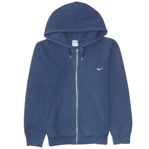 Nike Men's Blue Full Zip Hoodie S Fleece Sweatshirt