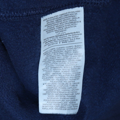 Nike Men's Blue Full Zip Hoodie Size L Fleece Sweatshirt - Image 6