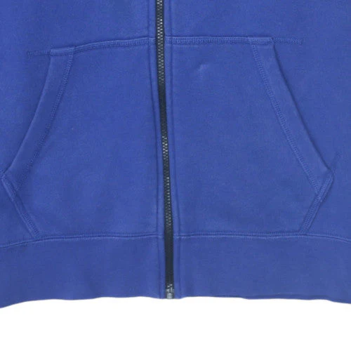 Nike Men's Blue Full Zip Hoodie Size L Fleece Sweatshirt - Image 7