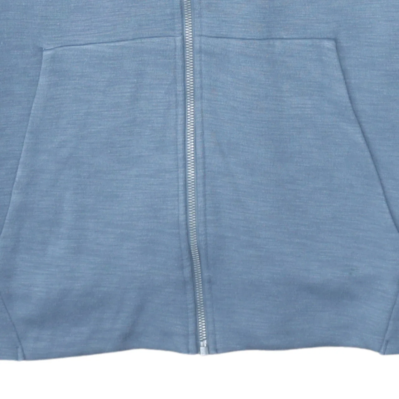Nike Men's Blue Full Zip Hoodie Size M Lightweight Cotton Blend - Image 7