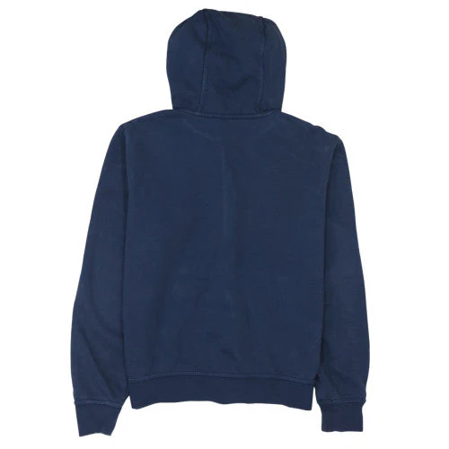 Nike Mens Blue Full Zip Hoodie Size M Sports Fleece Sweatshirt - Image 4