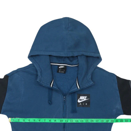 Nike Men's Blue Full Zip Hoodie Size S Logo Sportswear - Image 2