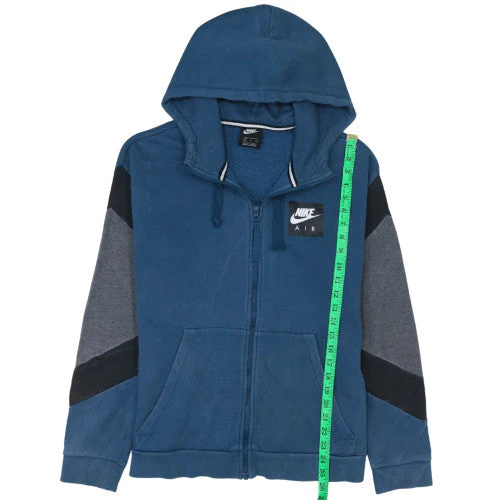 Nike Men's Blue Full Zip Hoodie Size S Logo Sportswear - Image 3