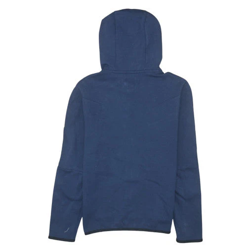 Nike Mens Blue Full Zip Hoodie Small - Cotton Blend Sportswear - Image 4