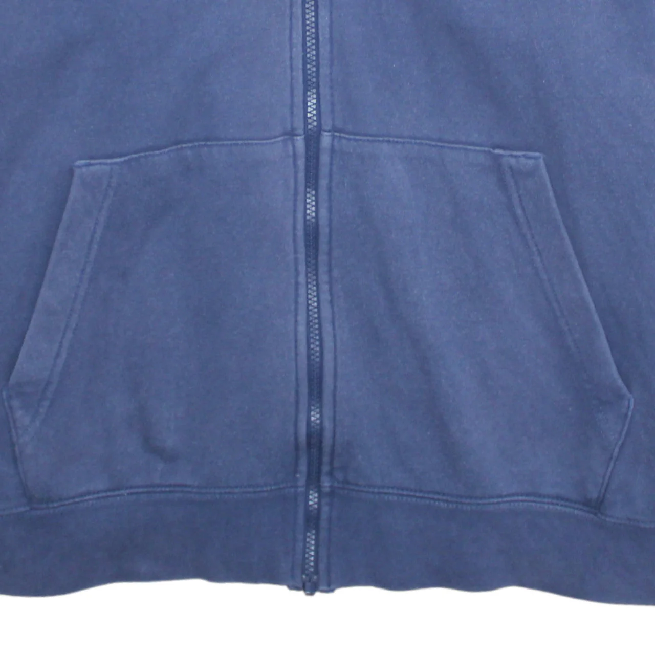 Nike Men's Blue Full Zip Hoodie XL Cotton Blend Sportswear - Image 8