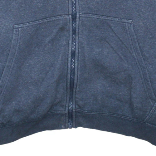 Nike Men's Blue Full Zip Hoodie XL Fleece Cotton Blend - Image 7
