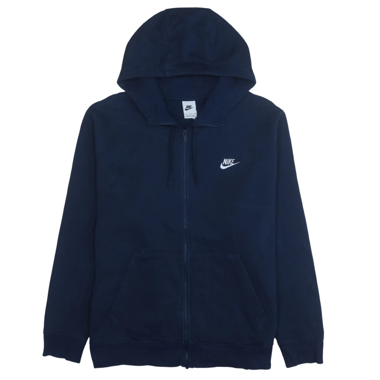 Nike Men's Blue Full Zip Hoodie XL Fleece Sweatshirt