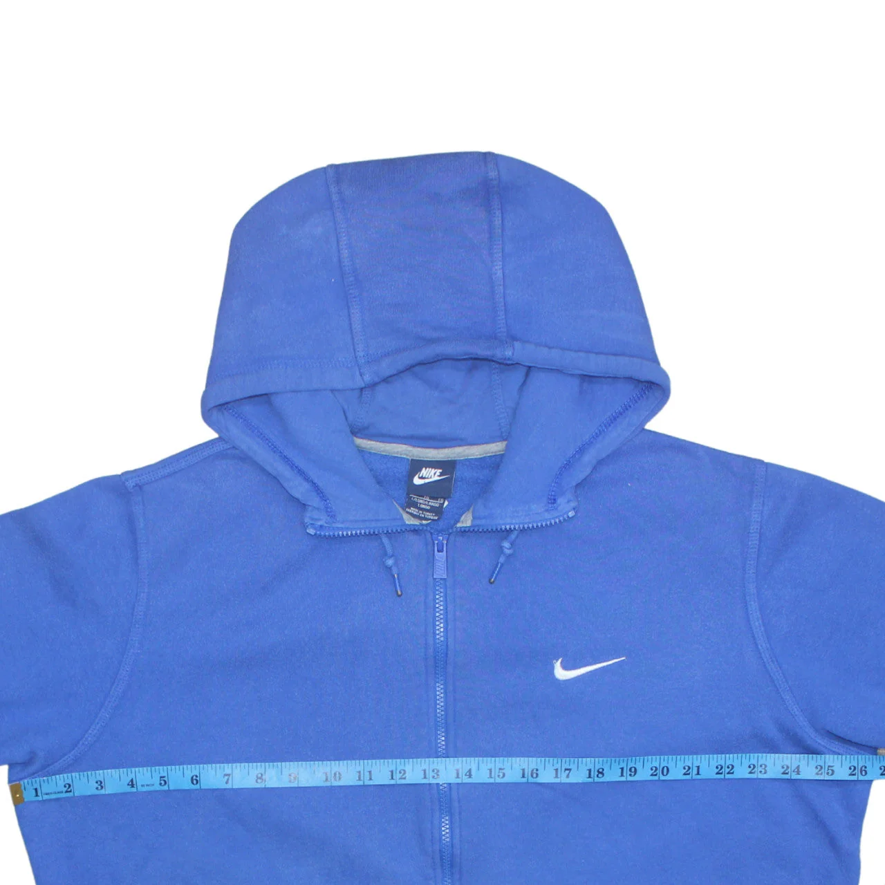 Nike Men's Blue Full Zip Hoodie XL Fleece Sweatshirt Sportswear - Image 2