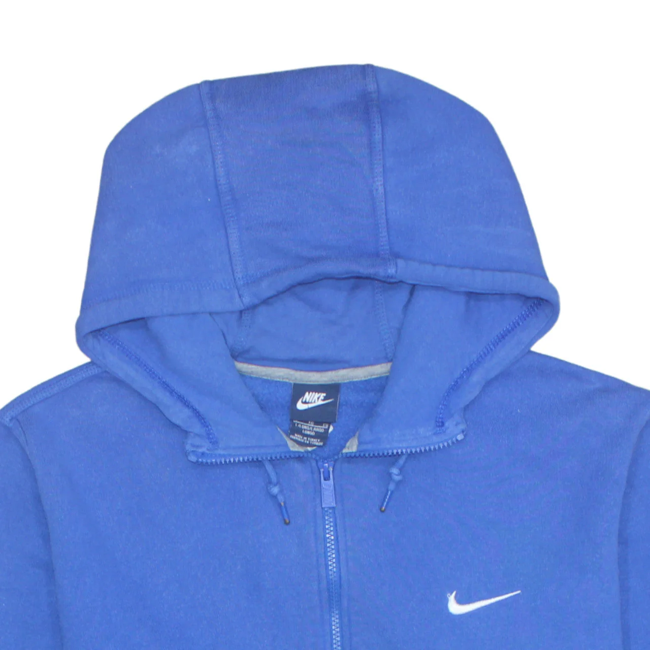Nike Men's Blue Full Zip Hoodie XL Fleece Sweatshirt Sportswear - Image 8