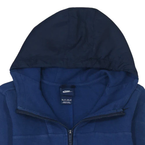 Nike Men's Blue Full Zip Hoodie XS Fleece Regular Fit - Image 6