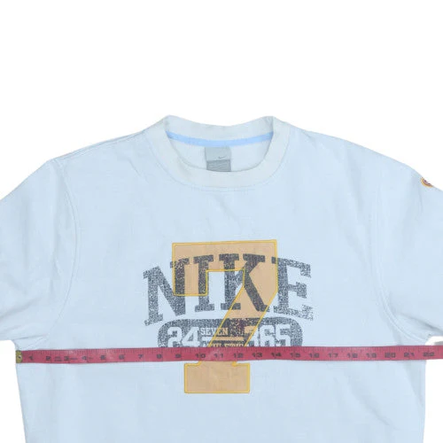 Nike Men's Blue Graphic Logo Pullover Sweatshirt M - Image 2