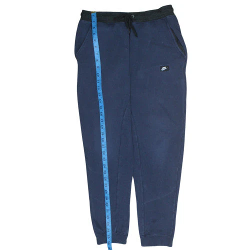 Nike Men's Blue Jogger Sweatpants M Regular Fit Fleece Trousers - Image 2
