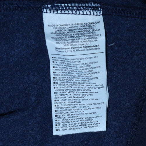 Nike Men's Blue L Pullover Fleece 1/2 Zip Hoodie - Image 6
