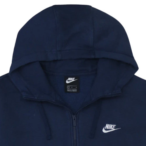 Nike Men's Blue L Pullover Fleece 1/2 Zip Hoodie - Image 7