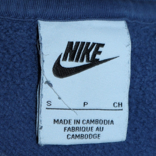 Nike Men's Blue Pullover Crew Neck Logo Sweatshirt Size S - Image 5
