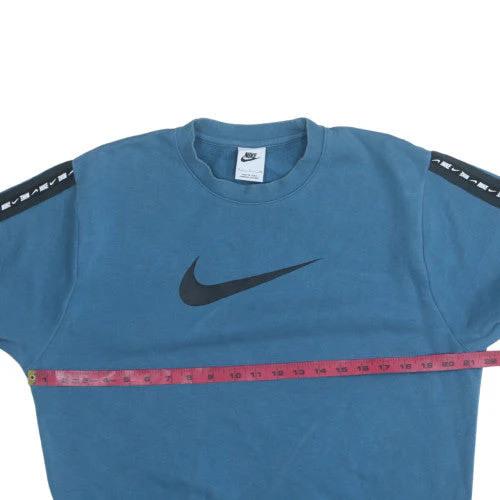 Nike Men's Blue Pullover Crew Neck Sweatshirt S Sports Fleece - Image 2