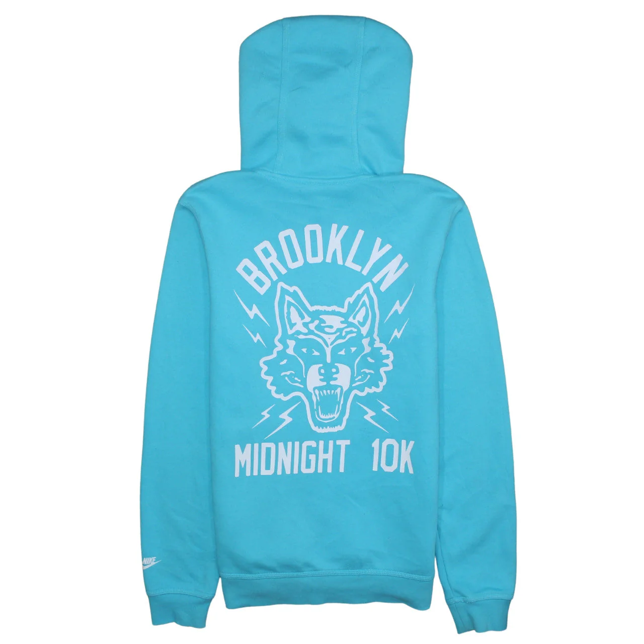 Nike Men's Blue Pullover Hoodie Brooklyn Graphic Size S - Image 4