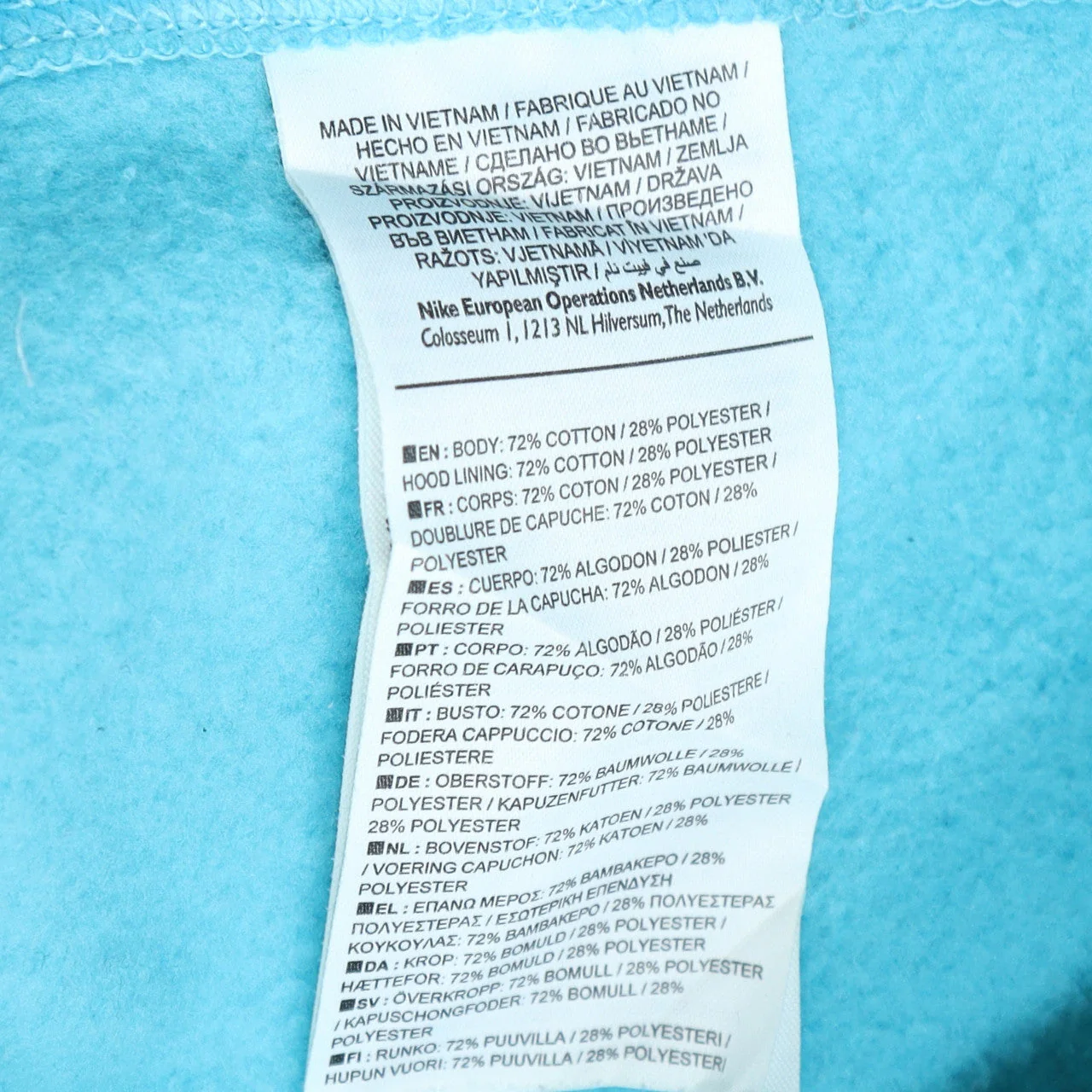 Nike Men's Blue Pullover Hoodie Brooklyn Graphic Size S - Image 5