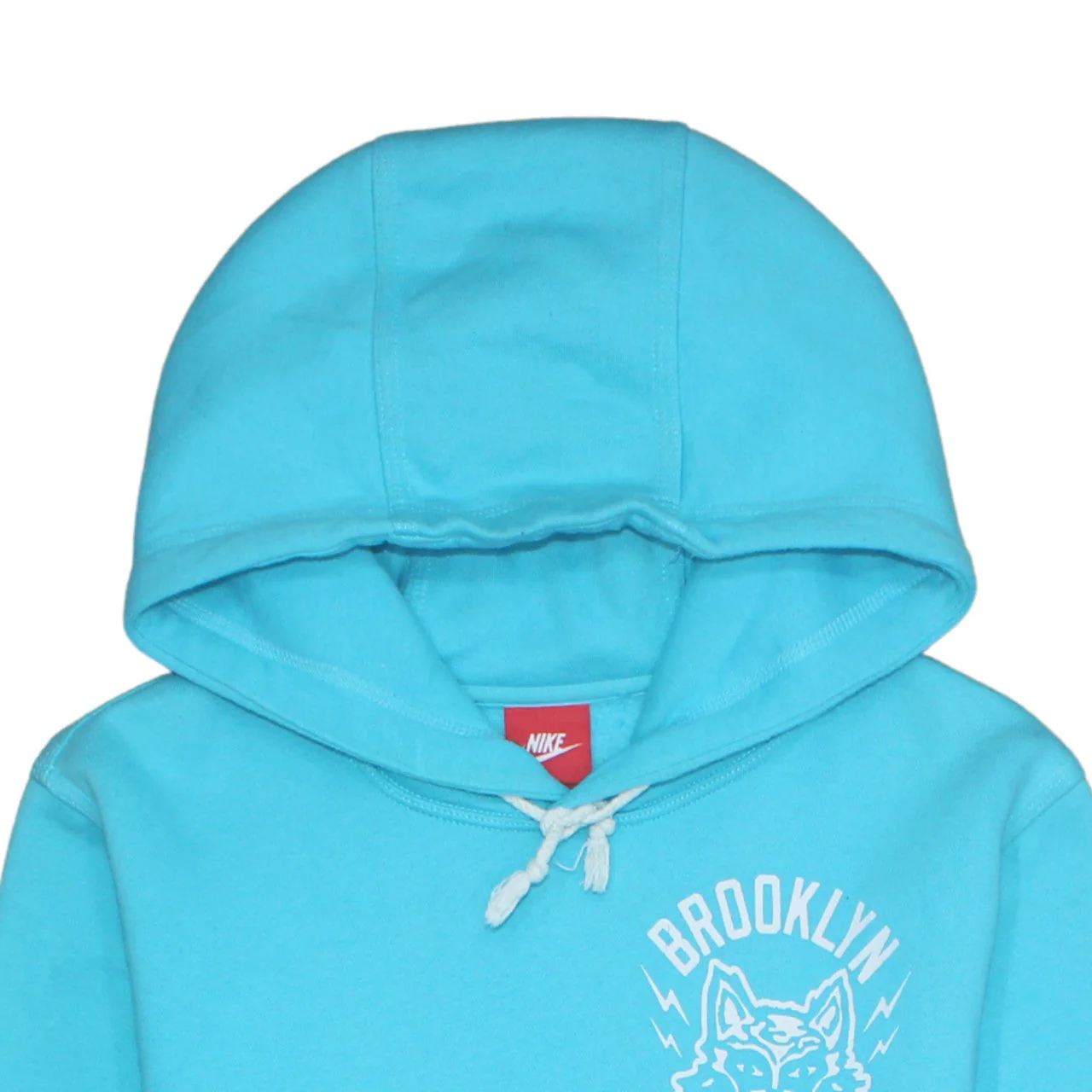 Nike Men's Blue Pullover Hoodie Brooklyn Graphic Size S - Image 7