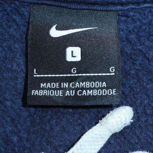 Nike Men's Blue Pullover Hoodie L Sports Fleece Sweatshirt - Image 6