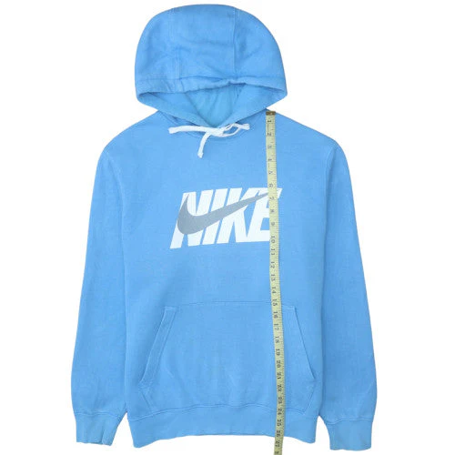 Nike Men's Blue Pullover Hoodie M Fleece Graphic Sportswear - Image 3