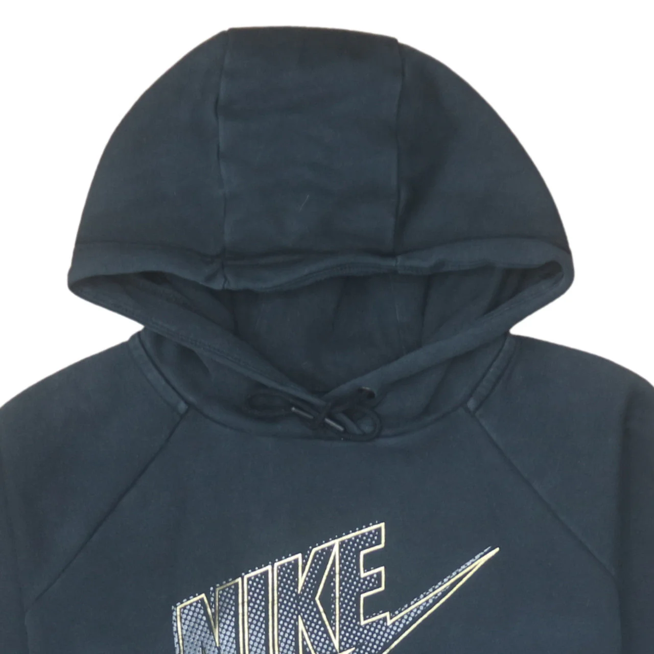 Nike Men's Blue Pullover Hoodie M Fleece Logo Sportswear - Image 8