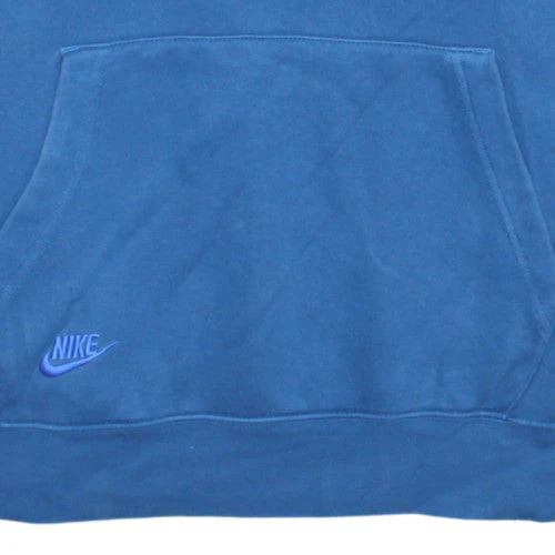 Nike Men's Blue Pullover Hoodie M Logo Fleece Sweatshirt - Image 7