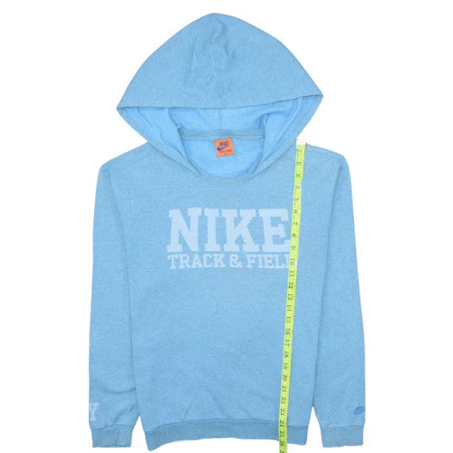 Nike Men's Blue Pullover Hoodie M Track & Field Graphic Sweatshirt - Image 3