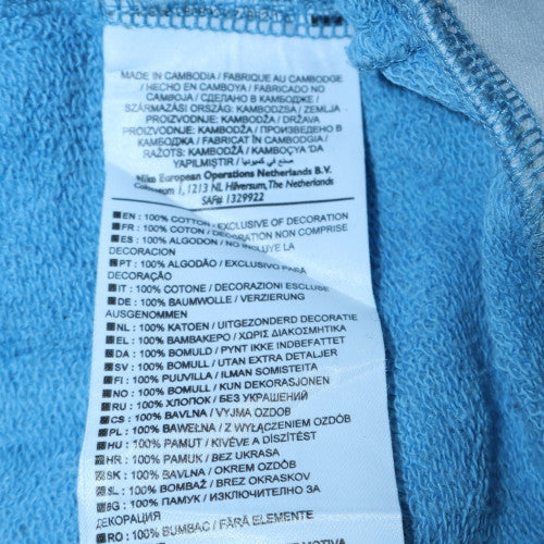 Nike Men's Blue Pullover Hoodie M Track & Field Graphic Sweatshirt - Image 5