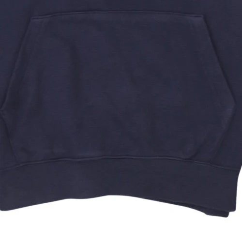 Nike Men's Blue Pullover Hoodie Medium Fleece Logo Sweatshirt - Image 7