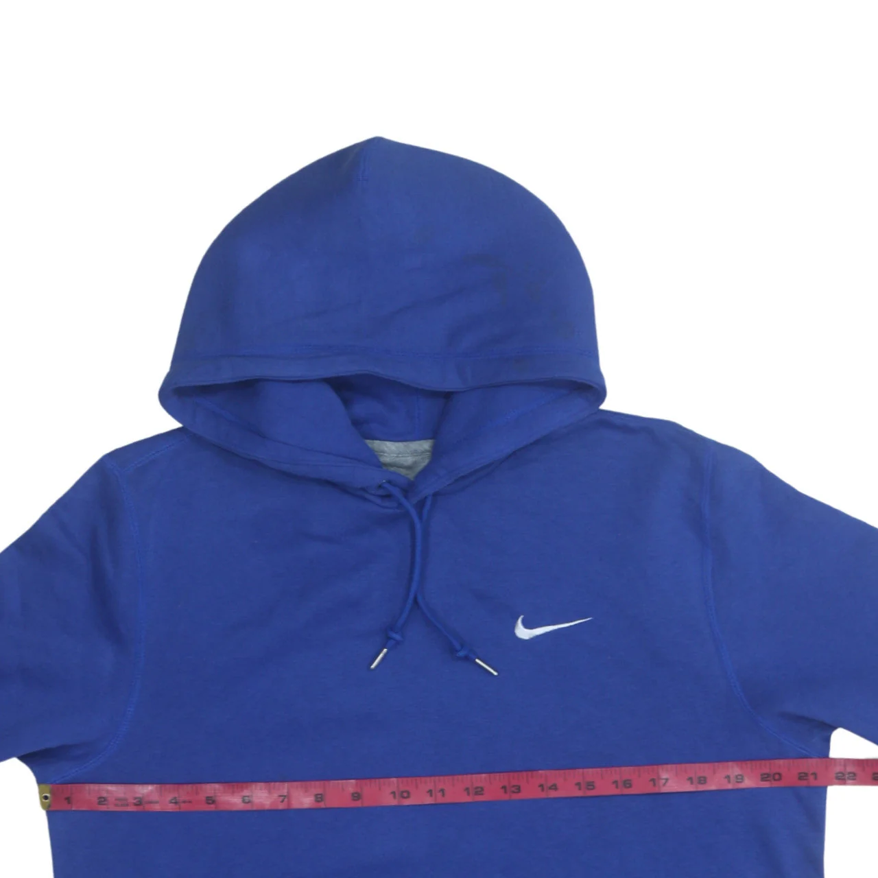 Nike Men's Blue Pullover Hoodie Medium Fleece Sportswear - Image 3
