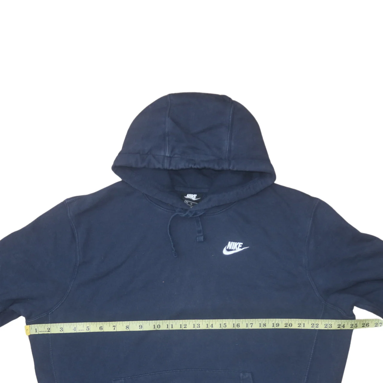 Nike Men's Blue Pullover Hoodie Medium Fleece Sweatshirt - Image 2