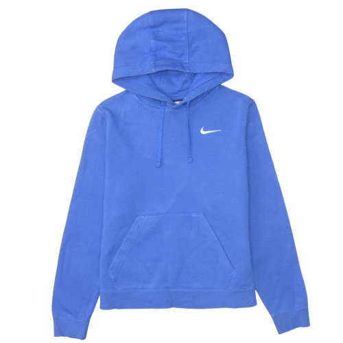 Nike Men's Blue Pullover Hoodie Medium Regular Fit Fleece