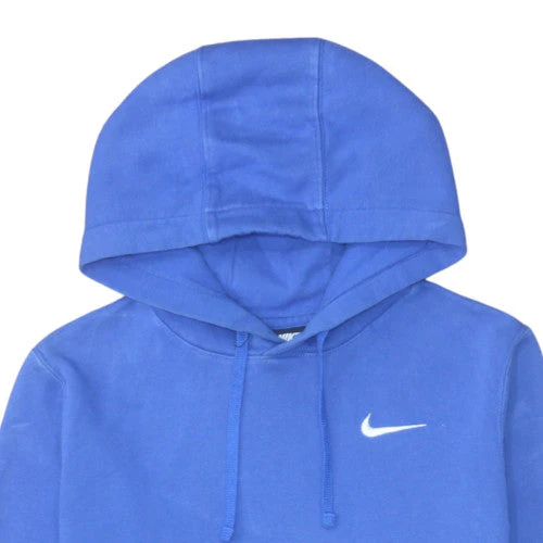 Nike Men's Blue Pullover Hoodie Medium Regular Fit Fleece - Image 8