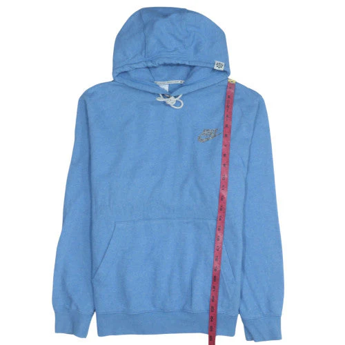Nike Men's Blue Pullover Hoodie Size L Fleece Graphic Sportswear - Image 2
