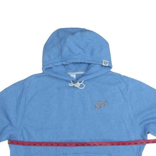 Nike Men's Blue Pullover Hoodie Size L Fleece Graphic Sportswear - Image 3