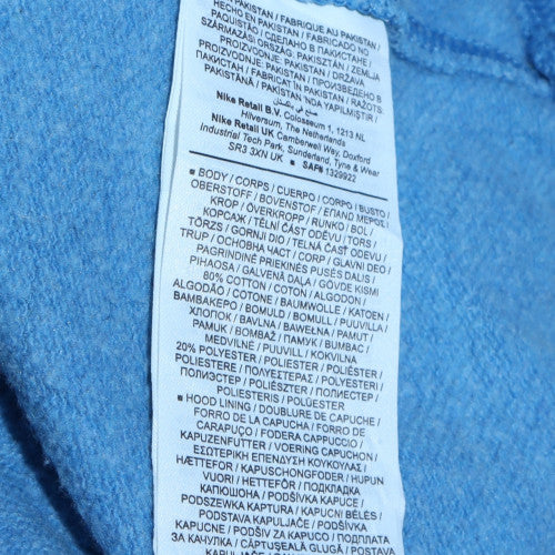 Nike Men's Blue Pullover Hoodie Size L Fleece Graphic Sportswear - Image 5