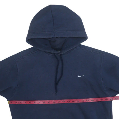 Nike Men's Blue Pullover Hoodie Size M Regular Fit Fleece - Image 2