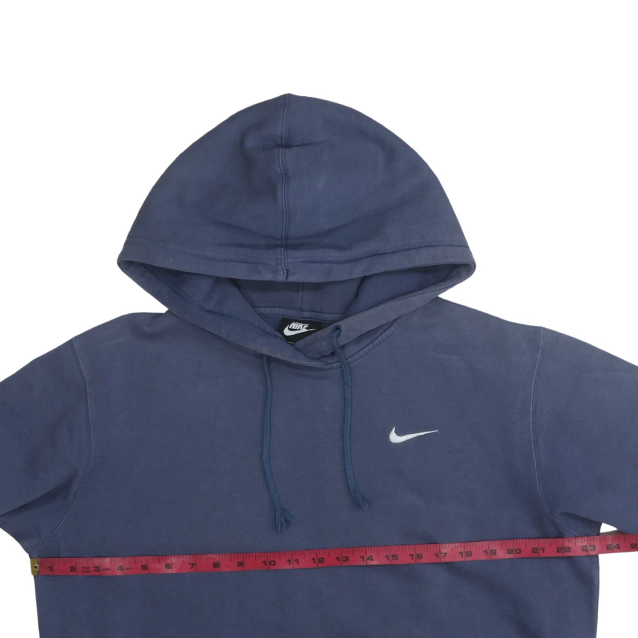 Nike Men's Blue Pullover Hoodie Size M Regular Fit Fleece - Image 2