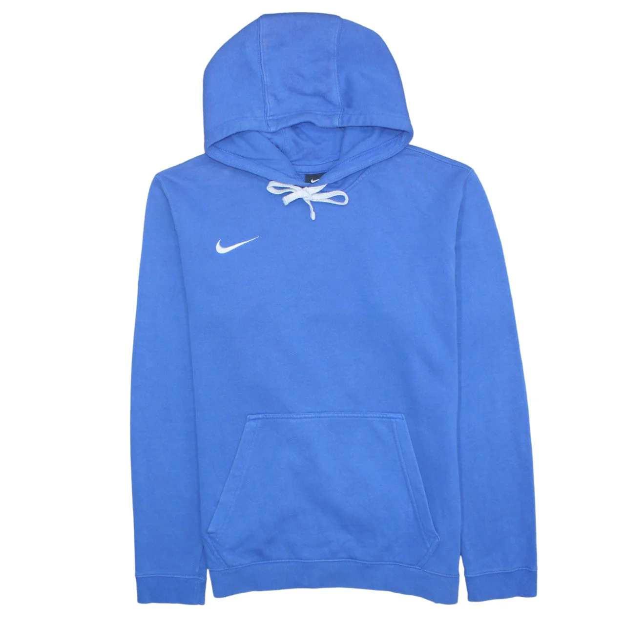 Nike Men's Blue Pullover Hoodie Size M Sports Fleece Sweatshirt - Image 2