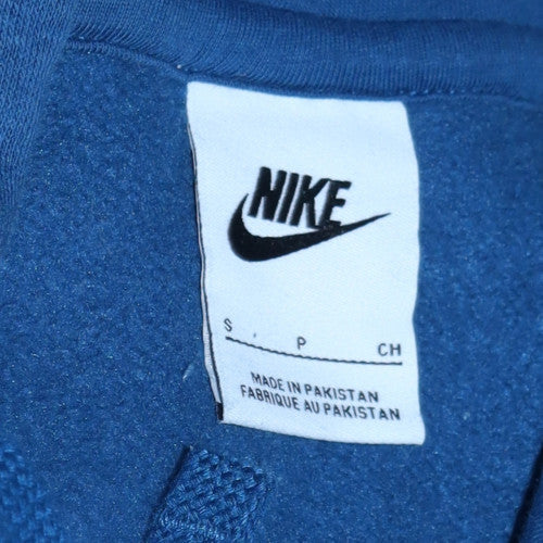 Nike Men's Blue Pullover Hoodie Size S Regular Fit Sports Logo - Image 5