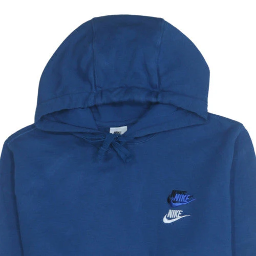 Nike Men's Blue Pullover Hoodie Size S Regular Fit Sports Logo - Image 8
