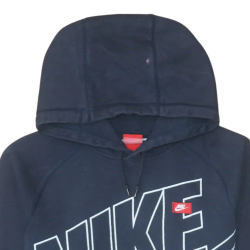 Nike Men's Blue Pullover Hoodie Small Fleece Graphic Sweatshirt - Image 8
