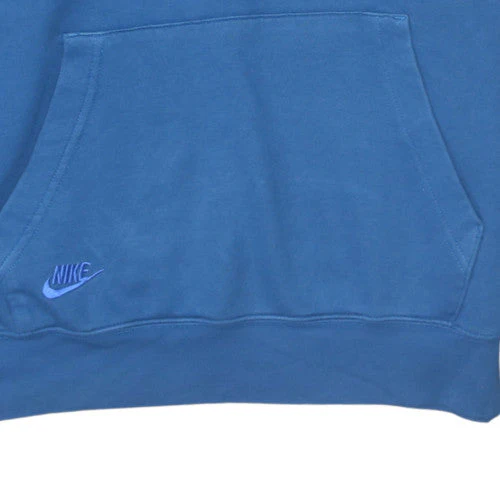 Nike Men's Blue Pullover Hoodie Small Graphic Logo Fleece - Image 7
