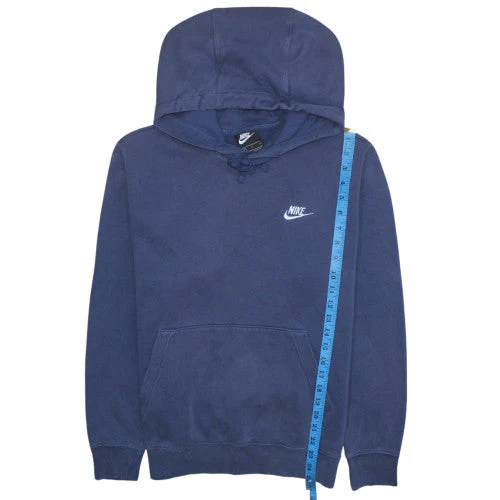 Nike Men's Blue Pullover Hoodie Small Regular Fit Fleece - Image 2