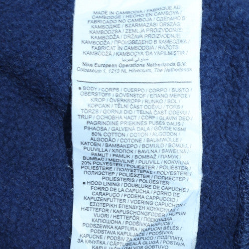 Nike Men's Blue Pullover Hoodie Small Regular Fit Fleece - Image 6