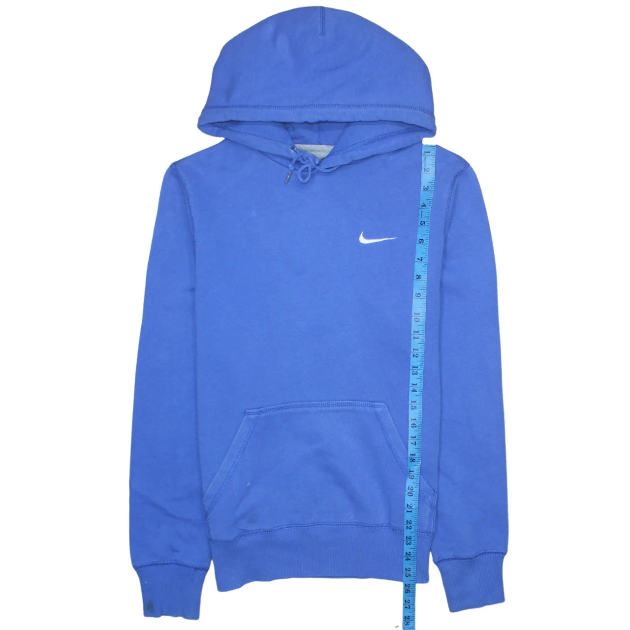Nike Men's Blue Pullover Hoodie Small Regular Fit Fleece Sweatshirt - Image 2